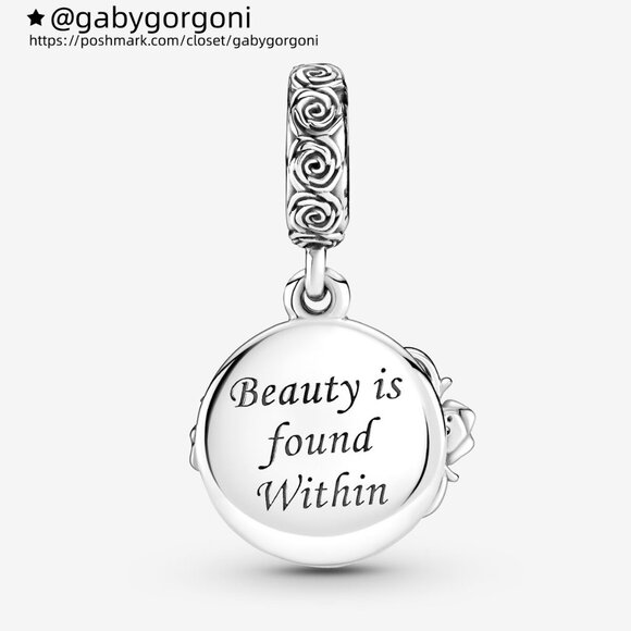 Pandora Disney Beauty and the Beast Dancing Belle Dangle Charm - Picture 2 of 3